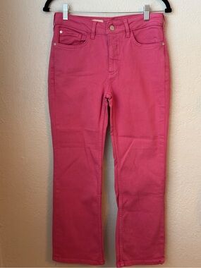 110~ NWT Pilcro Straight-Leg Jeans in Bright Pink w/ Flaw. Sz 27